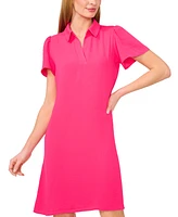 CeCe Women's Short-Sleeve Collared Polo Dress