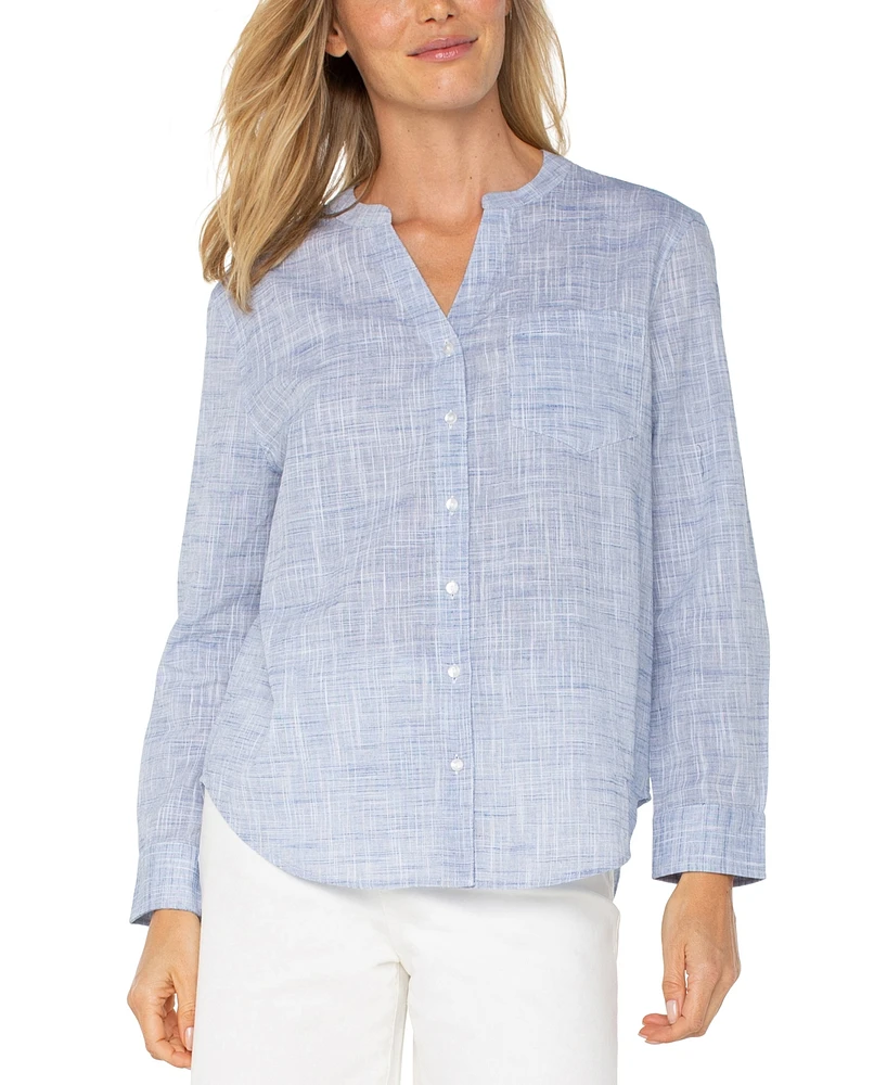 Liverpool Los Angeles Women's Cotton Long-Sleeve Shirt