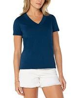 Liverpool Los Angeles Women's Short-Sleeve Knit Tee