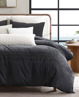 Dkny Pure Hotel Eyelet 3-Pc. Comforter Set