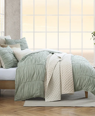 Dkny Pure Ruched Gauze 3-Pc. Comforter Set