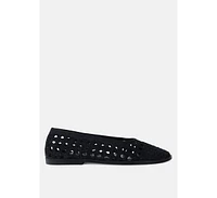 Miyako Handcrafted Soft Suede Leather Flats