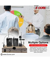 5 Core Vhf Dual Channel Digital Pro Wireless Microphone System with Receiver- Wm 301 Hc