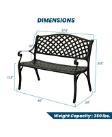 Mondawe Outdoor Aluminum Bench