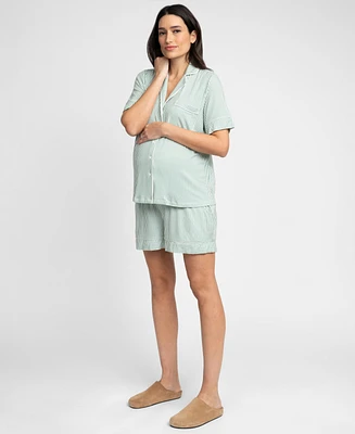 Seraphine Women's Maternity Short Sleeve Pajama