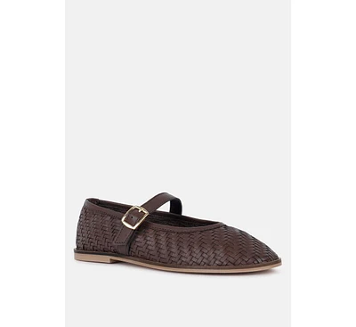 Nazuka Handcrafted Real Suede Leather Flats