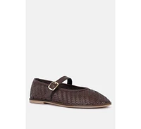 Nazuka Handcrafted Real Suede Leather Flats