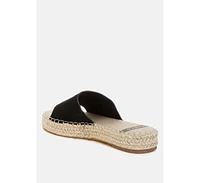 Huntra Real Soft Leather Espadrille Flatforms