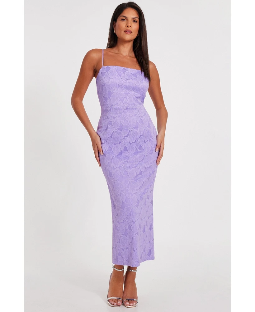 Quiz Women's Lace Strappy Maxi Dress