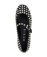 Guess Women's Kalidal Rhinestone Mary Jane Ballet Flats