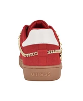 Guess Women's Naoko Charm Lace-Up Court Sneakers