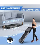Joroto F5 Bluetooth Foldable Treadmill, Out-of-The-Box Folding Treadmills, Max 265 Lbs Capacity, Portable Treadmill for Office and Home, Plus 44 Days