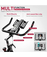 Joroto X2/X2PRO Bluetooth Exercise Bike with 100 Levels Magnetic Resistance, Adjustable Seat & Handlebar, 12.6" Tablet Holder, 280lbs Weight Capacity
