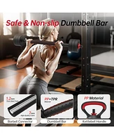 Joroto Adjustable Dumbbell Set, Weights Dumbbells Set with Connector, 4 in1 Workout Weight Set for Home Gym Used as Barbell, Kettlebells, Push up Stan