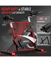 Joroto X2|X2PRO Exercise Bike, X4S Bluetooth Stationary Indoor Cycling Bike with Readable 100 Levels Magnetic Resistance, Plus 12.6 inch Tablet Bracke