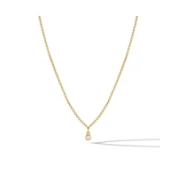 Vincero Women's White Sapphire Necklace – 14k Gold Plated Stainless Steel