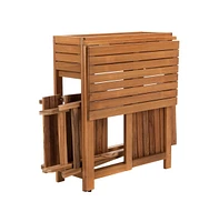Walten Flower Shelf Outdoor Bistro Set
