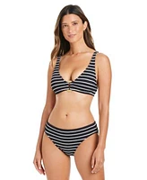 Bleu By Rod Beattie Womens Pucker Up Bikini Top Basic Hipster Bikini Bottoms
