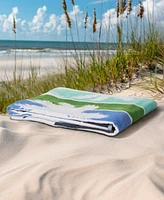 Lucky Brand Surf Stripe Cotton Beach Towel, 36"x72"