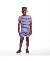 Andy & Evan Toddler Boys Toddler/Child Textured Terry Smiley Patch Set