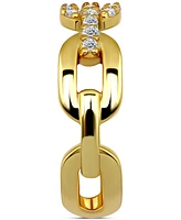 Giani Bernini Cubic Zirconia Link Adjustable Toe Ring Sterling Silver (also 18k Gold-Plated Silver), Exclusively at Macy's
