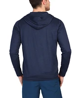 Tailorbyrd Men's Perforated Mesh Hooded Performance Full Zip