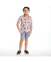 Andy & Evan Toddler Boys Toddler/Child Checkered Bomb Pop Buttondown Set