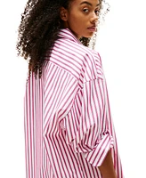 Tommy Jeans Women's Cotton Oversized Mini Shirt Dress