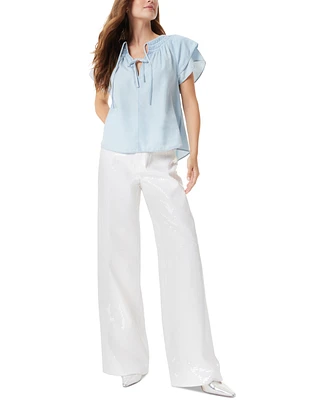 Sam Edelman Women's Tabitha Short-Sleeve Raglan Blouse