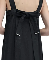 Dkny Women's Bow-Back Sleeveless A-Line Dress