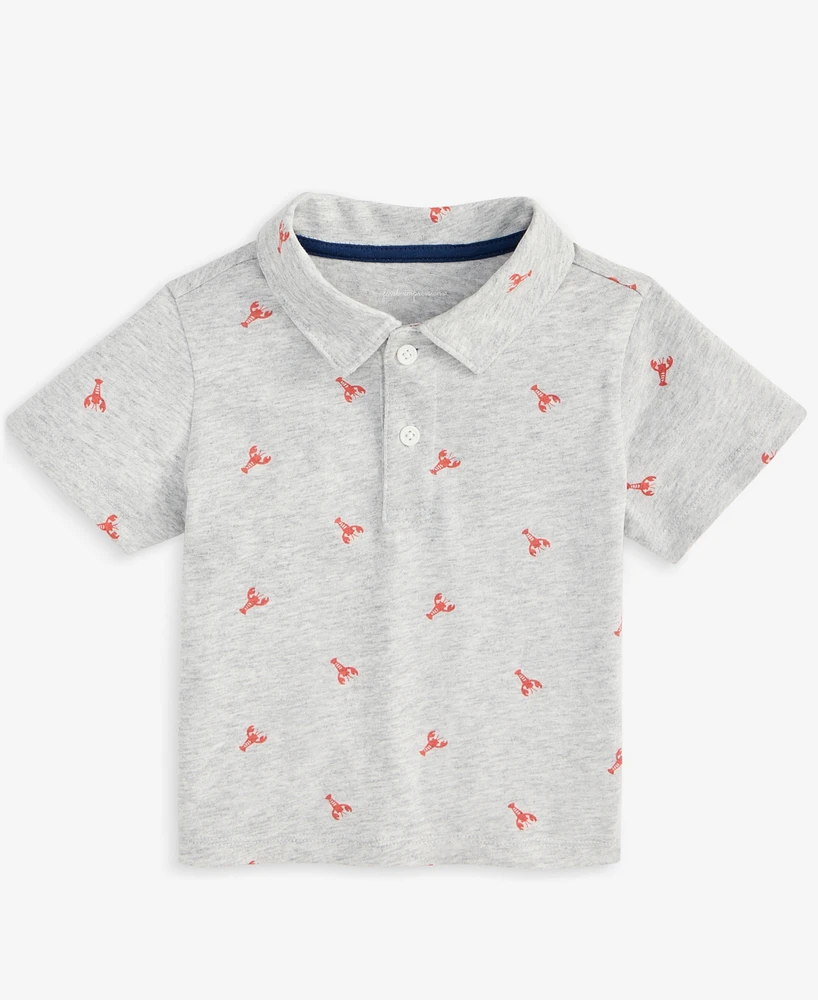 First Impressions Baby Boys Lobster Dash Printed Polo Shirt, Exclusively at Macy's