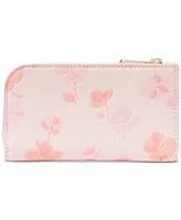 kate spade new york Devin Spring Pansies Small Slim Leather Bifold Wallet