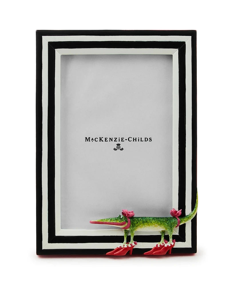 Mackenzie-Childs Patience Brewster Gloria Alligator Frame, 5" x 7"