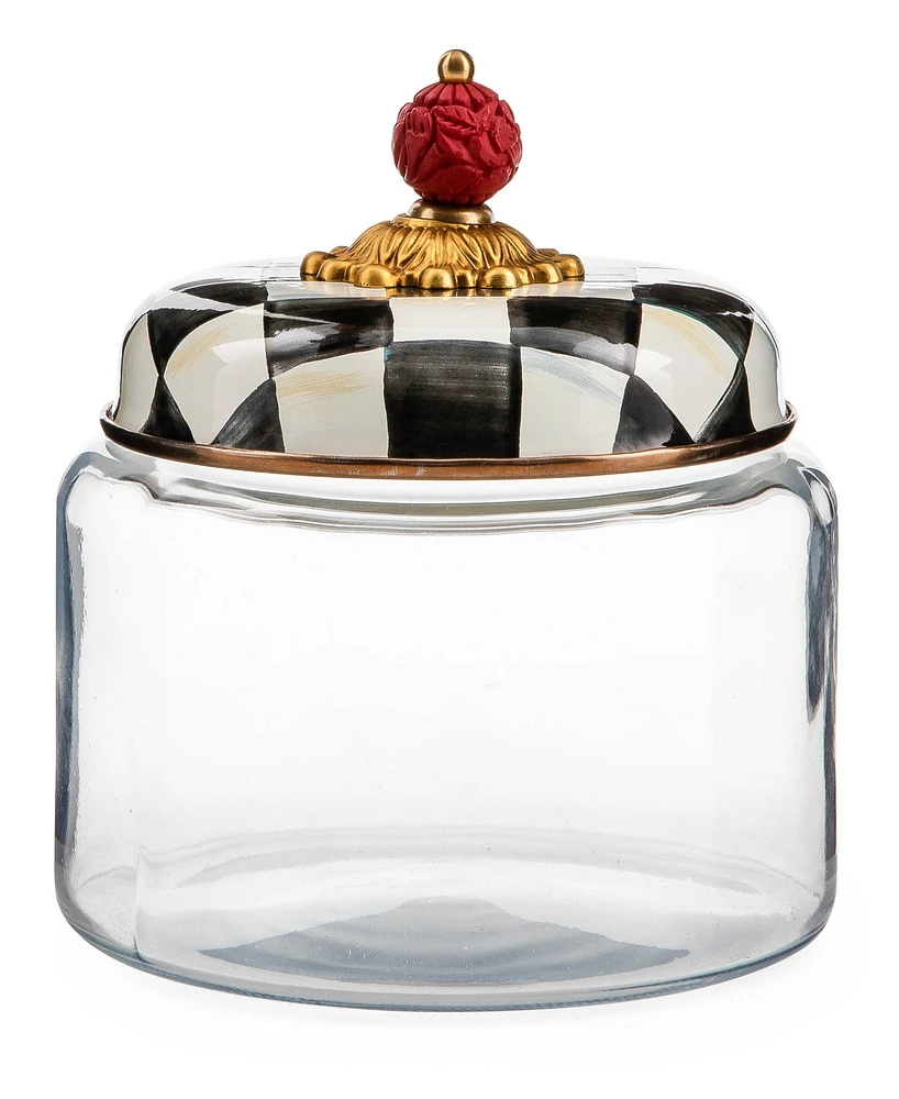 Mackenzie-Childs Courtly Check Small Kitchen Canister