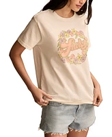 Lucky Brand Women's Floral Boyfriend Cotton T-Shirt
