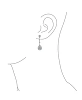Bling Jewelry Deco Style Teardrop Cubic Zirconia Filigree Statement Chandelier Earrings Gold Silver Plated