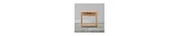 Rattan Front Drawer Side Table – Mango Wood with Open Shelf