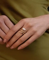 Ettika Marquise Crystal Coiled Ring