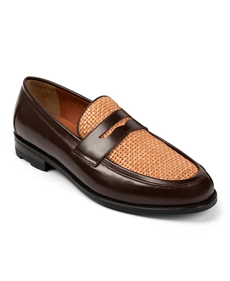 Anthony Veer Men's Mercer Slip On Leather Penny Loafers