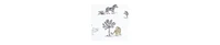 Hudson Baby Boys Cotton Bodysuits, Neutral Safari World, 9-12 Months