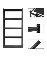 63"H 5 Tier Metal Shelves for Storage Garage Shelving 2000LBS Heavy Duty Storage Shelves Adjustable Garage Shelf Industrial Shelving Unit Storage Util
