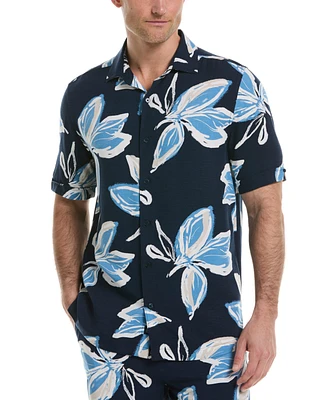 Cubavera Men's All-Over Tropical Print Short-Sleeve Button-Down Shirt