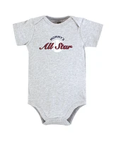 Hudson Baby Boys Cotton Bodysuits, Mommys All Star, 9-12 Months