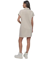 Dkny Women's Mini Stud Logo Short-Sleeve Dress