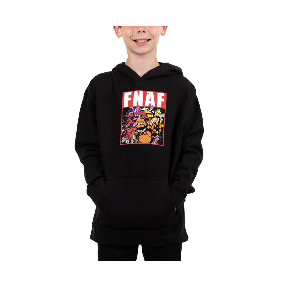 Five Nights at Freddy's Boys Youth Freddys Video Game Black Hoodie