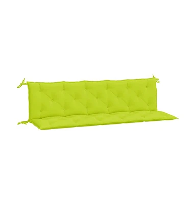 Garden Bench Cushions 2 pcs Bright Green 70.9"x19.7"x2.8" Oxford Fabric
