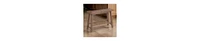 Rubberwood Bench with Saddle Seat – Rectangular Design for Versatile Seating