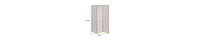 3-Panel Wooden Room Divider – Foldable Partition with Grid Design