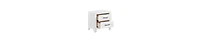 2-Drawer Nightstand – Sleek Design with Nickel Handles