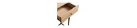 Taupe Sideboard Console Table with Drawer and Open Cubby Shelf